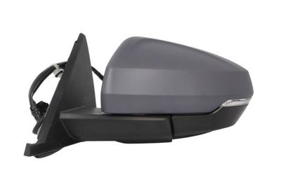 Zijspiegel Links (elektrisch, asferisch, met verwarming, assistent rijstrookverandering, under-coated, elektrisch opklapbaar, met indicator) past: AUDI A1 GB 06.18-