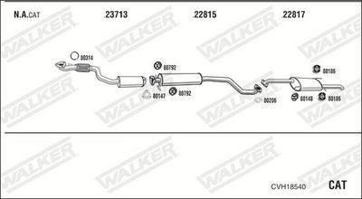 Изпускателна система WALKER CVH18540