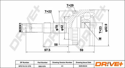 GELENKSATZ ANTRIEBSWELLE DR!VE+ DP2110101370