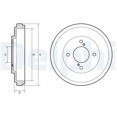BREMSTROMMEL DELPHI BF673