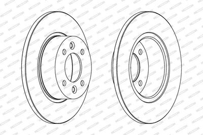 BREMSSCHEIBE FERODO DDF478 1