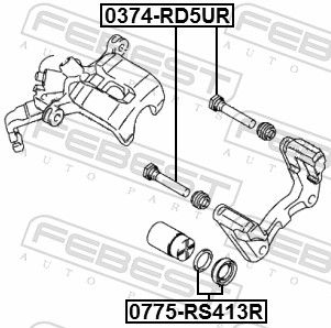 Repair Kit, brake caliper 0775-RS413R