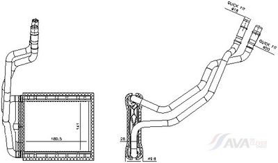 топлообменник, отопление на вътрешното пространство AVA Clever Choice FD6735