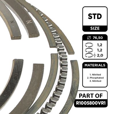 SET SEGMENTI PISTON ET ENGINETEAM R1005800VR1 1