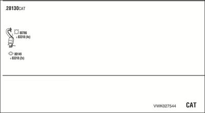 SISTEM DE ESAPAMENT WALKER VWK027544