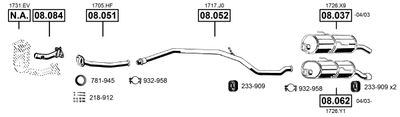 Układ wydechowy ASMET PE081505