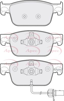 Brake Pad Set APEC PAD2150