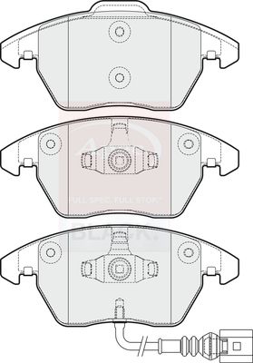 APEC Brake Pad Set, disc brake PAD1731B