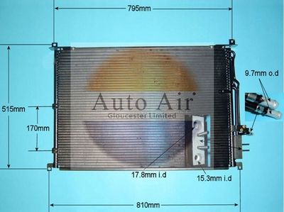 Condenser, air conditioning Auto Air Gloucester 16-9798