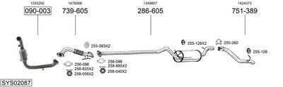 Изпускателна система BOSAL SYS02087