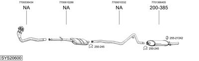 Układ wydechowy BOSAL SYS20600
