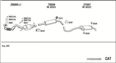 SISTEM DE ESAPAMENT WALKER VWK005299B