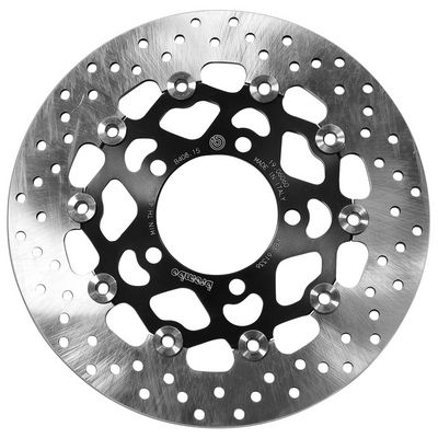 Brake disc Voor drijvend, 280/80,5x5mm 5x100mm, diameter bevestigingsgat 10,5mm, hoogte (tussenruimte) 0 past: KAWASAKI ZX-6R, ZX-6RR 600 (Ninja)/636 2003-2004