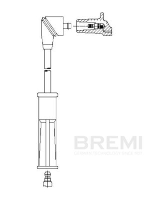 Kabel zapalovací svíčky BREMI 6A29/27