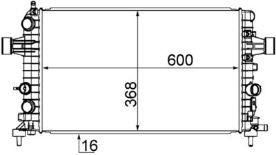 RADIATOR RACIRE MOTOR MAHLE CR1091000S 1