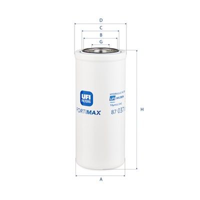 Hydraulisch filter (centrifugaal oliefilter, geschroefd) past: FENDT 307 C FARMER, 307 C TURBO FARMER, 307 CA FARMER, 307 CI FARMER 2WD, 307 CI FARMER 4WD, 308 C FARMER, 308 CA FARMER, 308 CI FARMER