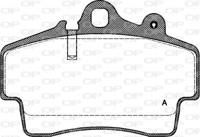 Комплект тормозных колодок, дисковый тормоз OPEN PARTS BPA0653.00 для PORSCHE CAYMAN