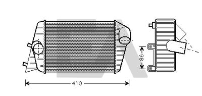 Интеркулер EACLIMA 36A25001 для FIAT STILO