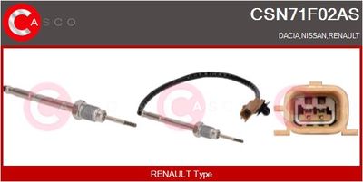 SENZOR TEMPERATURA GAZE EVACUARE