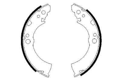 BOSCH Bremsbackensatz