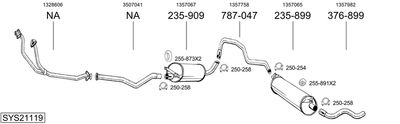 ABGASANLAGE BOSAL SYS21119
