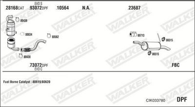 SISTEM DE ESAPAMENT WALKER CIK033780