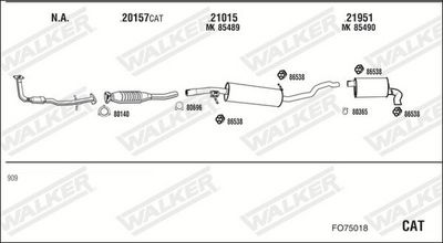 Изпускателна система WALKER FO75018
