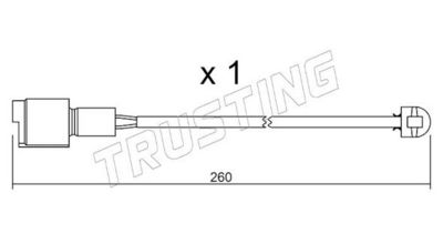SENZOR DE AVERTIZARE UZURA PLACUTE DE FRANA