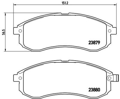 Brake Pad Set, disc brake P 54 033