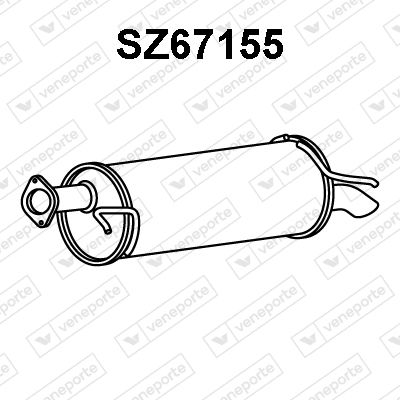 Глушитель выхлопных газов конечный VENEPORTE SZ67155 для SUZUKI SWIFT