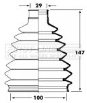 Bellow, drive shaft FIRST LINE FCB2362