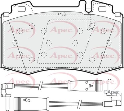 Brake Pad Set APEC PAD1535