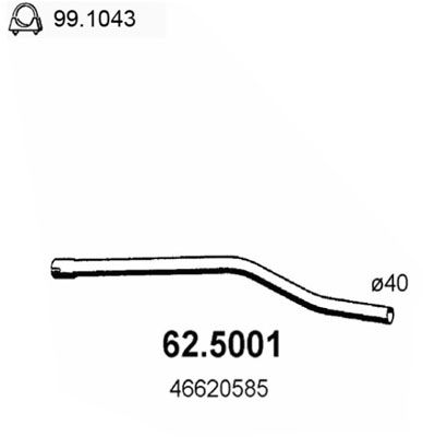 ASSO Uitlaatpijp (62.5001)