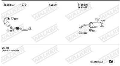 Изпускателна система WALKER FIK018907A