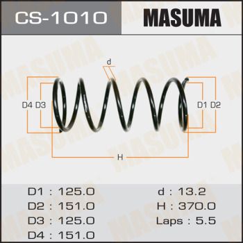 MASUMA CS-1010 Пружина подвески  для TOYOTA CALDINA (Тойота Калдина)