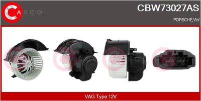 Вентилятор салона CASCO CBW73027AS для VW TOUAREG