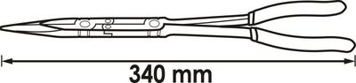 Vigor V2783 Půlkulaté kleště s dvojitým kloubem 340mm
