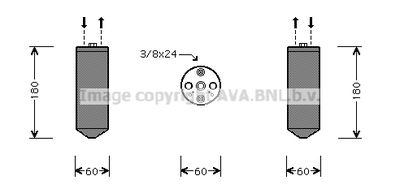 AVA-QUALITY-COOLING ISD029 Осушувач кондиціонера для ISUZU (Исузу)