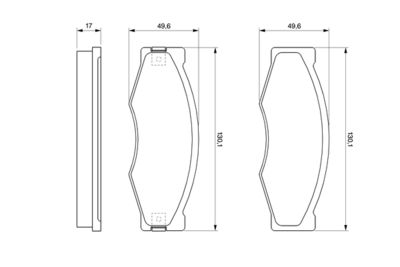 Brake Pad Set, disc brake 0 986 490 990