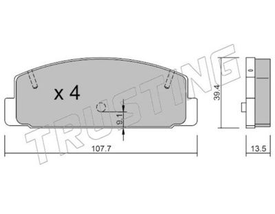 SET PLACUTE FRANA FRANA DISC TRUSTING 3111