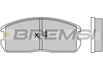 Комплект тормозных колодок, дисковый тормоз BREMSI BP2270 для MITSUBISHI CORDIA