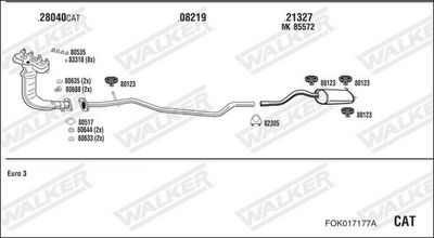 Изпускателна система WALKER FOK017177A