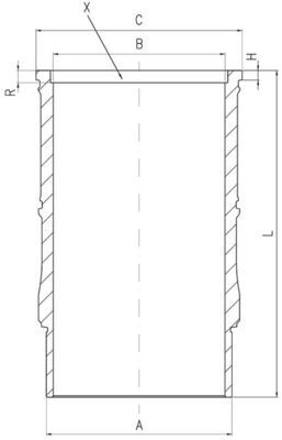 Cilindervoering - 001LW00142000 - MAHLE