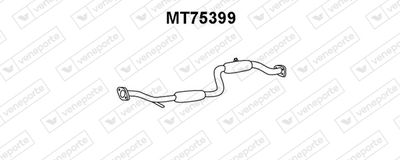 Предглушитель выхлопных газов VENEPORTE MT75399 для MITSUBISHI CARISMA