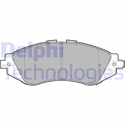 Комплект тормозных колодок, дисковый тормоз DELPHI LP1304 для DAEWOO PRINCE