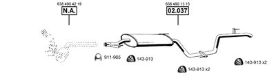 Układ wydechowy ASMET ME012645