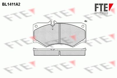 Комплект тормозных колодок, дисковый тормоз FTE 9010185 для MERCEDES-BENZ HENSCHEL