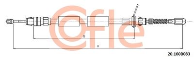 Тросик, cтояночный тормоз COFLE 92.20.160B083 для CHRYSLER VOYAGER