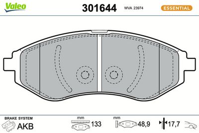 SET PLACUTE FRANA FRANA DISC VALEO 301644