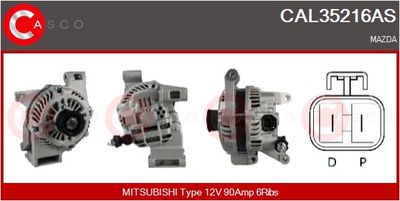 GENERATOR / ALTERNATOR CASCO CAL35216AS